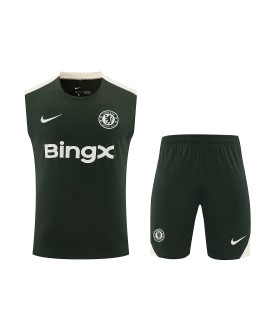 Chelsea Combinaison d'entraînement verte 2025/26