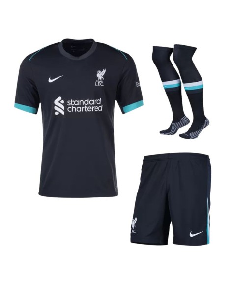 Maillot De Football Extérieur Liverpool 2024/25 (Maillot + Short + Chaussettes)