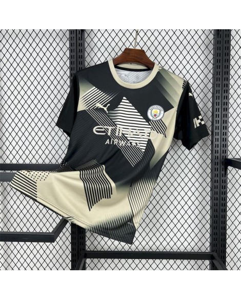 Maillot Manchester City 2025/26 version conceptuelle noir et jaune