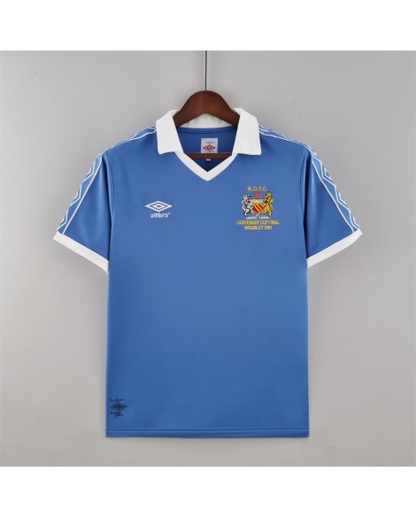 Maillot vintage domicile Manchester City saison 81/82