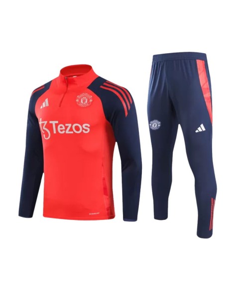 Ensemble Sweat-shirt Manchester United 2024/25 - Rouge (Haut + Pantalon)