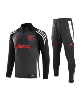 Ensemble Sweat-shirt Manchester United 2024/25 - Gris (Haut + Pantalon)