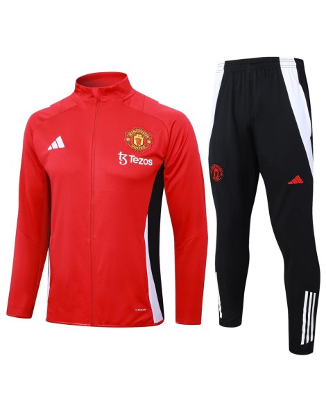 Veste d'entraînement Manchester United 2425-Rouge