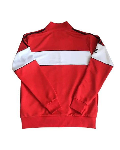 Veste d'entraînement rétro Manchester United 1984 - Rouge et Blanc