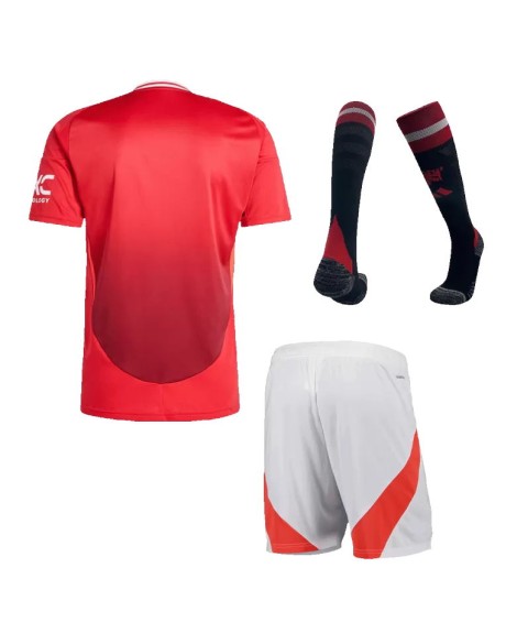 Maillot Domicile Manchester United 2024/25 (Maillot+Short+Chaussettes)