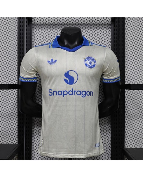 Manchester United Maillot blanc rétro 2025/26 - Player