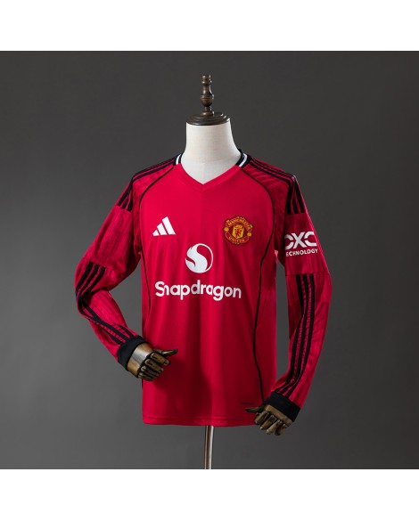 Maillot domicile manches longues Manchester United 25/26
