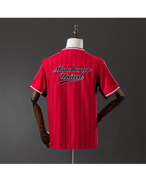 Maillot baseball Manchester United 25/26 US Pack – rouge à boutons intégral