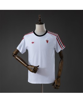 T-shirt blanc logo tribune Manchester United