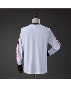 T-shirt blanc manches longues icône tribune MU