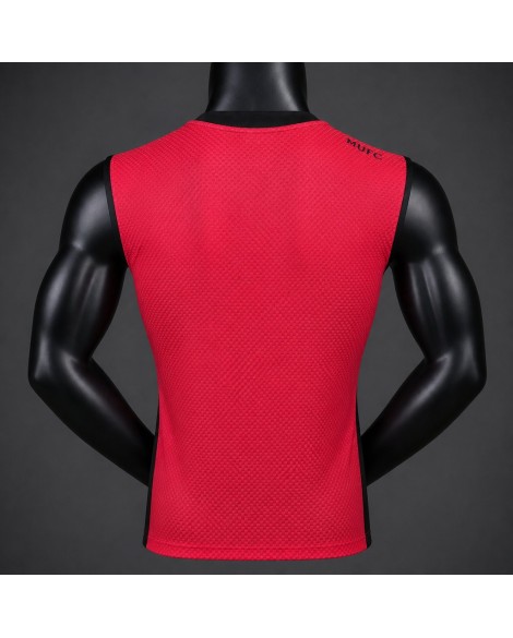 Manchester United Maillot gilet rouge et noir 2026/27 - Player