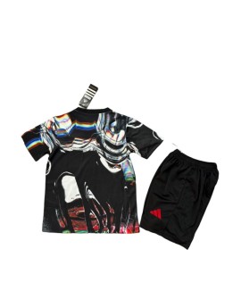 Tenue d'entraînement de Manchester United (noir et blanc) (maillot + short) 2627 - Enfant