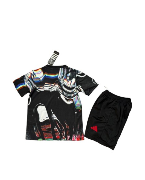 Tenue d'entraînement de Manchester United (noir et blanc) (maillot + short) 2627 - Enfant