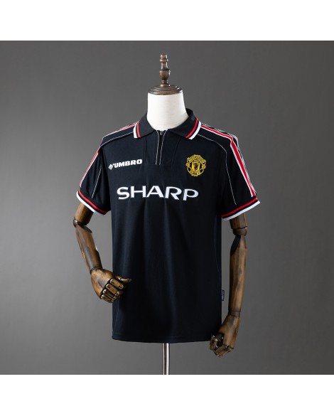 Maillot rétro noir Manchester United 98/99