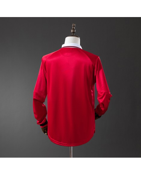 Maillot domicile rétro Manchester United 1999/00 manches longues