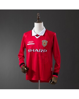 Maillot domicile rétro Manchester United 1999/00 manches longues