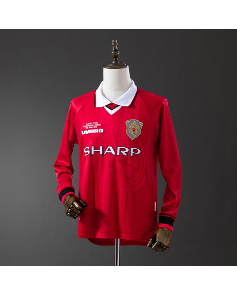 Maillot domicile rétro Manchester United 1999/00 manches longues