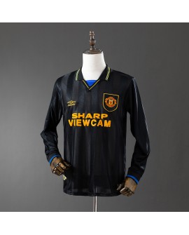 Maillot extérieur rétro Manchester United 93/95 manches longues