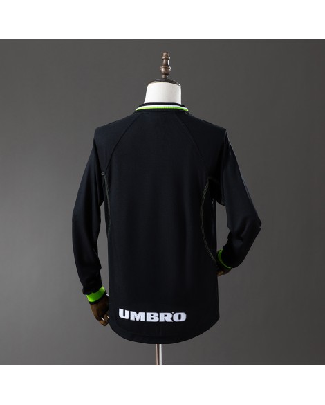 Maillot second extérieur rétro Manchester United 98/99 Ligue des champions manches longues