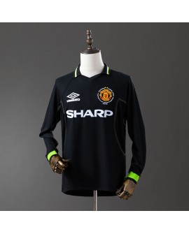 Maillot second extérieur rétro Manchester United 98/99 Ligue des champions manches longues