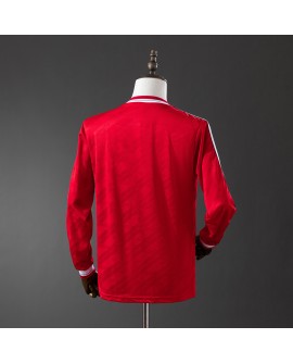 Maillot vintage manches longues extérieur Manchester United 1986/1988