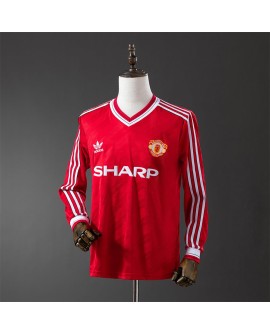 Maillot vintage manches longues extérieur Manchester United 1986/1988