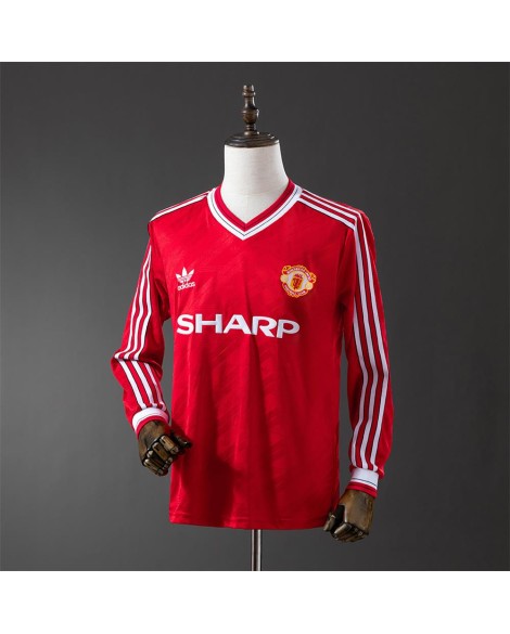 Maillot vintage manches longues extérieur Manchester United 1986/1988