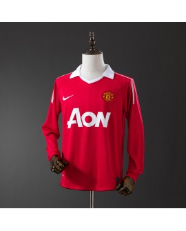 Maillot vintage manches longues domicile Manchester United 2010/2011