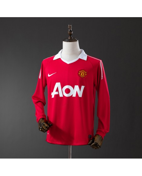 Maillot vintage manches longues domicile Manchester United 2010/2011