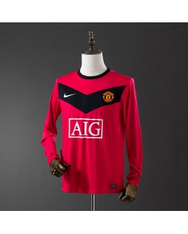Maillot domicile rétro Manchester United 2010 manches longues