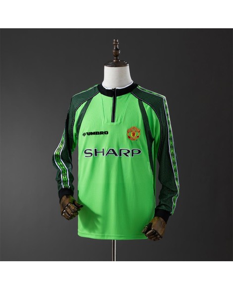 Maillot vintage gardien Manchester United 1998/1999 – vert manches longues