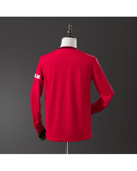 Maillot domicile rétro Manchester United 19/20 manches longues