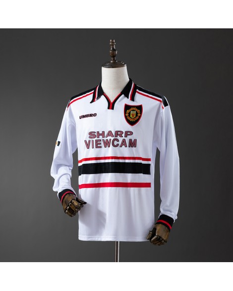 Maillot rétro extérieur Manchester United 1998/99 manches longues