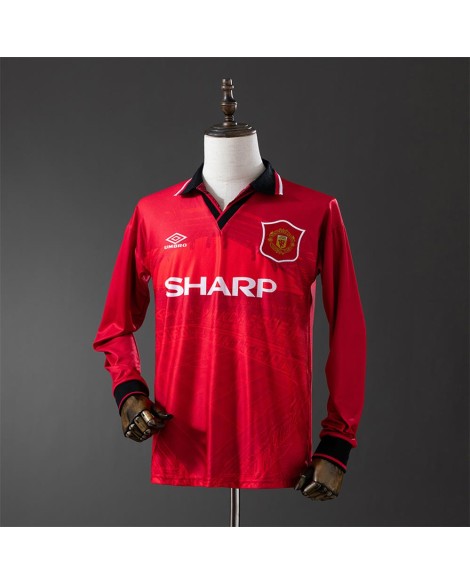 Maillot domicile rétro Manchester United 94/96 manches longues