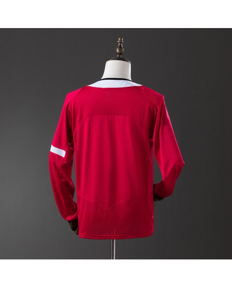 Maillot domicile rétro Manchester United 04/06 manches longues