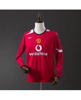 Maillot domicile rétro Manchester United 04/06 manches longues