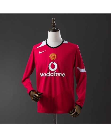 Maillot domicile rétro Manchester United 04/06 manches longues