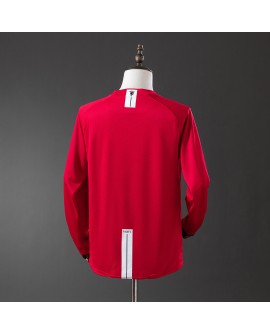 Maillot rétro domicile manches longues Manchester United Ligue des Champions 07/08