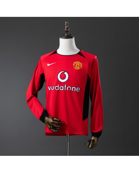 Maillot rétro domicile manches longues Manchester United 02/04