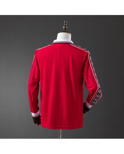 Maillot rétro domicile manches longues Manchester United 98/99