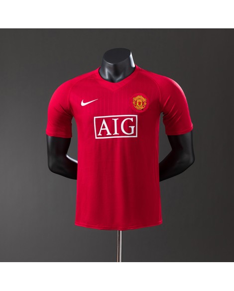Maillot rétro domicile Manchester United 07/08 - Player