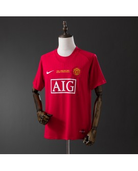 Maillot rétro domicile Manchester United 07/08 Ligue des champions