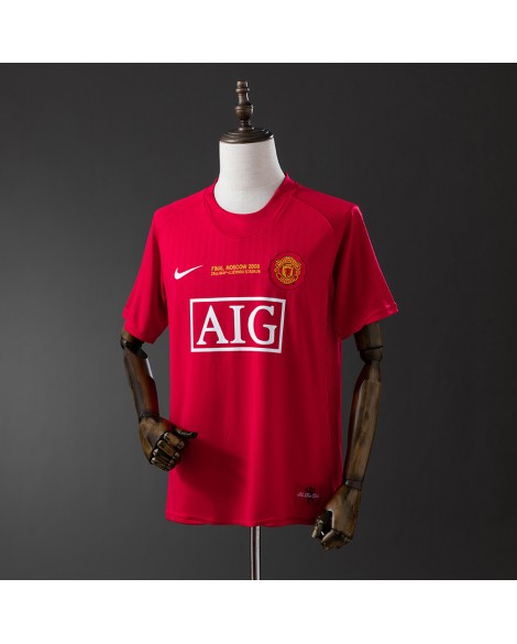 Maillot rétro domicile Manchester United 07/08 Ligue des champions
