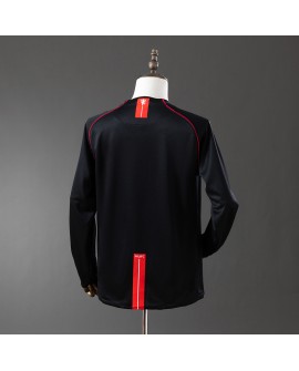 Maillot rétro noir manches longues Manchester United 07/08