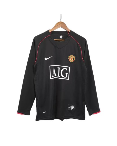 Maillot extérieur rétro Manchester United 2007/08 - Manches longues
