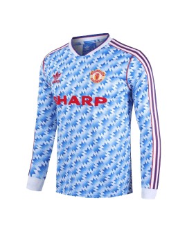 Maillot Manchester United Extérieur Rétro 1990/92 Par - Manches Longues