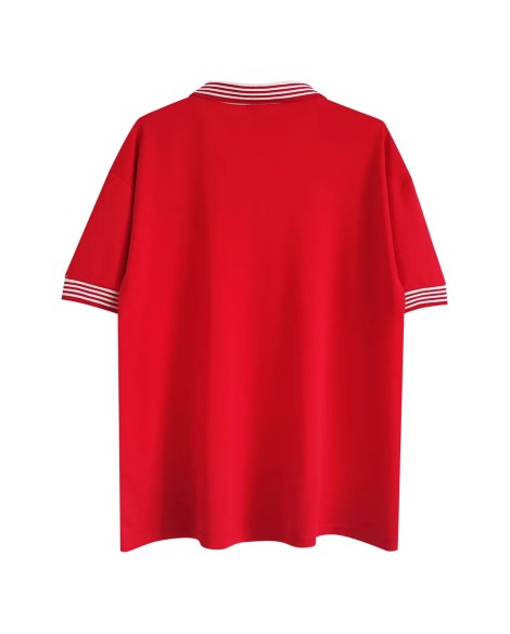 Maillot domicile Manchester United rétro 1977 par l'amiral