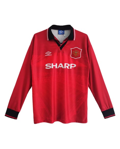 Manchester United Home Jersey Retro 1994/96 By - Long Sleeve