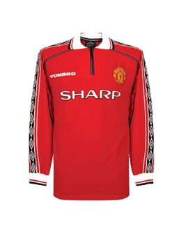 Manchester United Maillot Domicile Rétro 1998/99 Par - Manches Longues Manchester United Maillot Domicile Rétro 1998/99 Par - Manches Longues