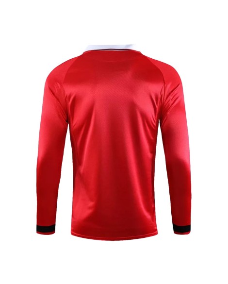 Manchester United Maillot Domicile Rétro 1999/00 Par - Manches Longues